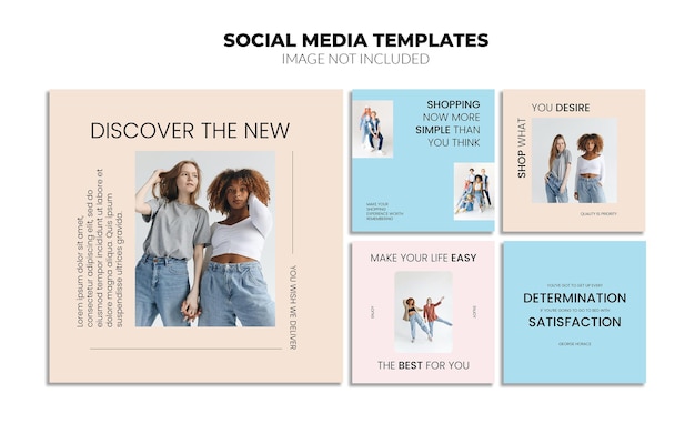 Premium Psd Fashion Style Instagram Social Media Post Templates