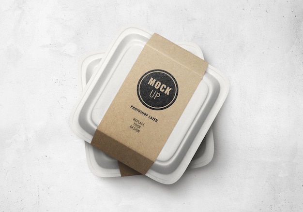 Download Fast food box delivery mockup realistic | Premium PSD File