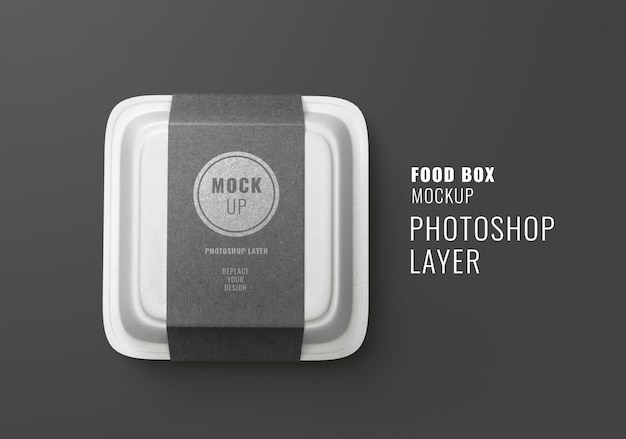 Download Premium PSD | Fast food box delivery mockup realistic