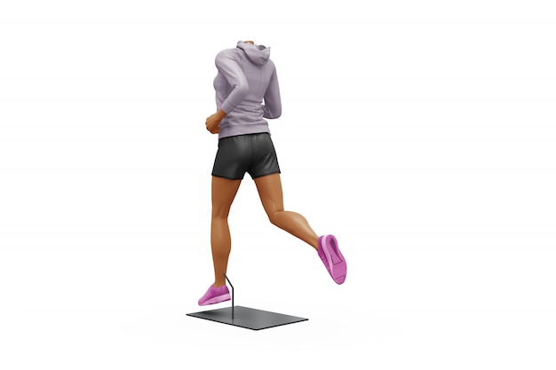 Download Female sport outfit mock-up isolated | Free PSD File