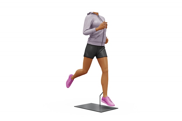 Download Female sport outfit mock-up isolated | Free PSD File