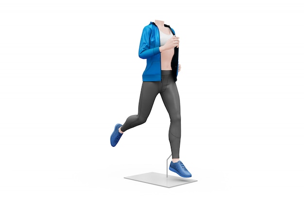 Download Female sport outfit mock-up isolated PSD file | Free Download