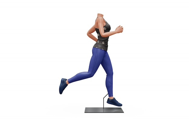 Download Female sport outfit mock-up isolated | Free PSD File