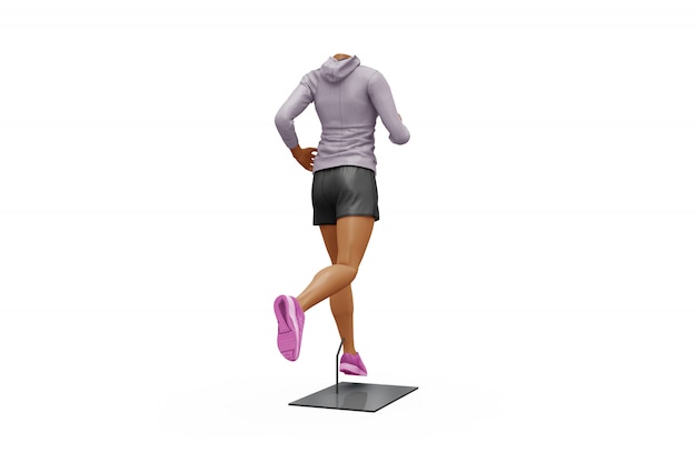 Download Female sport outfit mock-up isolated | Free PSD File