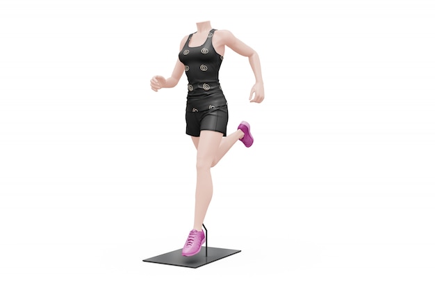 Download Female sport outfit mock-up isolated PSD file | Free Download