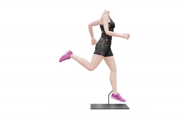Download Female sport outfit mock-up isolated PSD file | Free Download