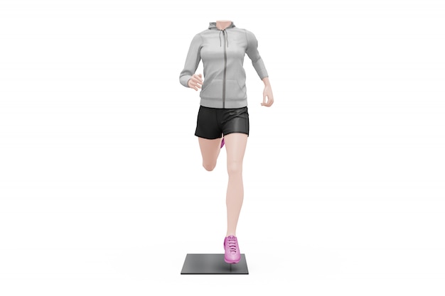 Download Female sport outfit mock-up isolated | Free PSD File