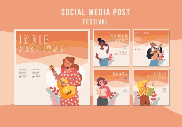 Free Psd Festival Social Media Post Template 9450