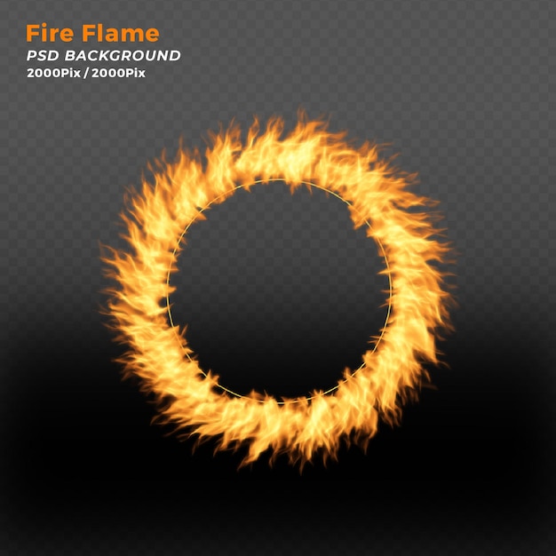 Premium PSD | Fire ring background