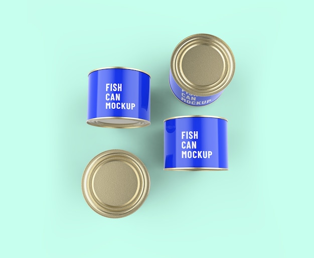 Download Premium Psd Fish Tin Can Mockup