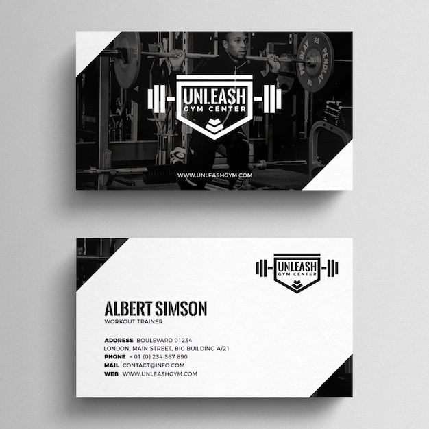 Free Psd Fitness Business Card Template