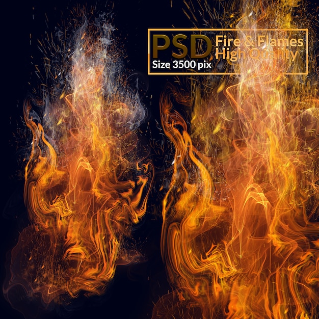 Flames high quality Premium Psd