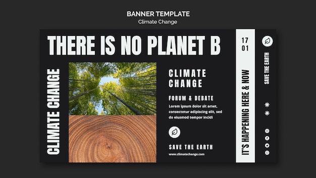 free-psd-flat-design-banner-climate-change-template