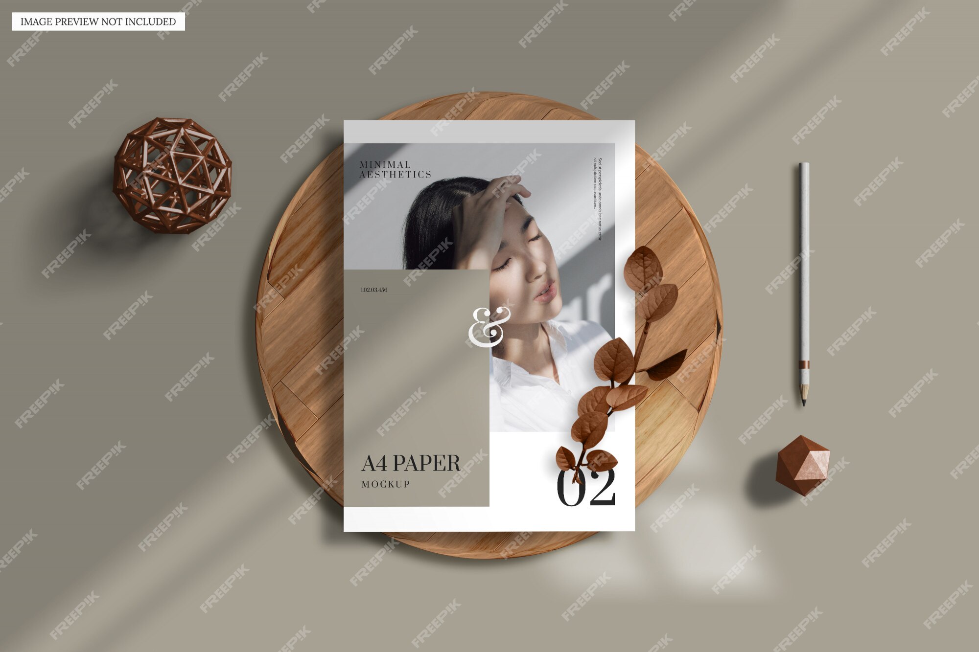 Premium PSD | Flat lay of paper mockup