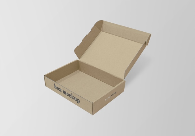 Download Premium PSD | Flat paper box mockup isolated