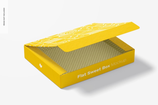 Download Premium PSD | Flat sweet box mockup