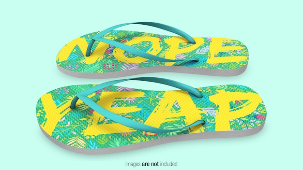 Download Flip flop slippers mockup | Premium PSD File