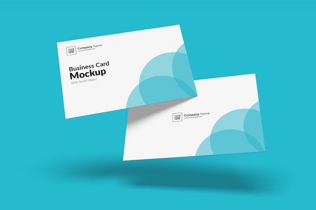 Download Premium Psd Floated Business Card Mockup