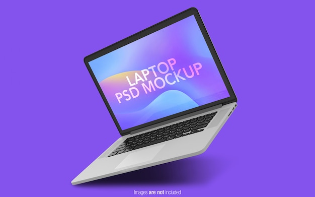 Download Premium Psd Floating Macbook Pro Psd Mockup PSD Mockup Templates