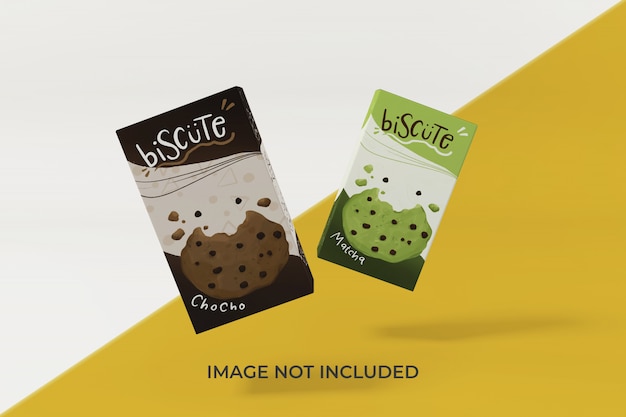 Download Floating snack packaging mockup design template | Premium ...