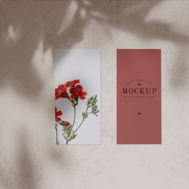 Download Floral card mockup PSD file | Free Download