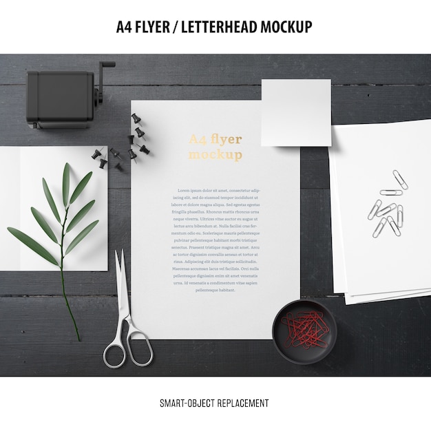 Download Letterhead Mockup Free Psd Download