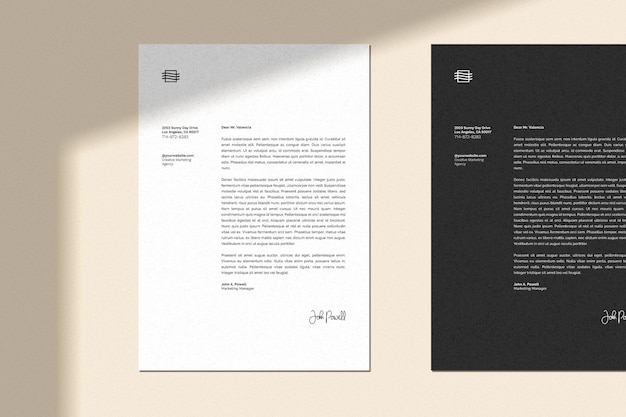 Download Mock Up Letterhead Images Free Vectors Stock Photos Psd