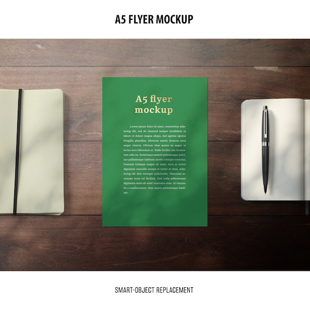 Download Flyer mockup in a desktop PSD file | Free Download