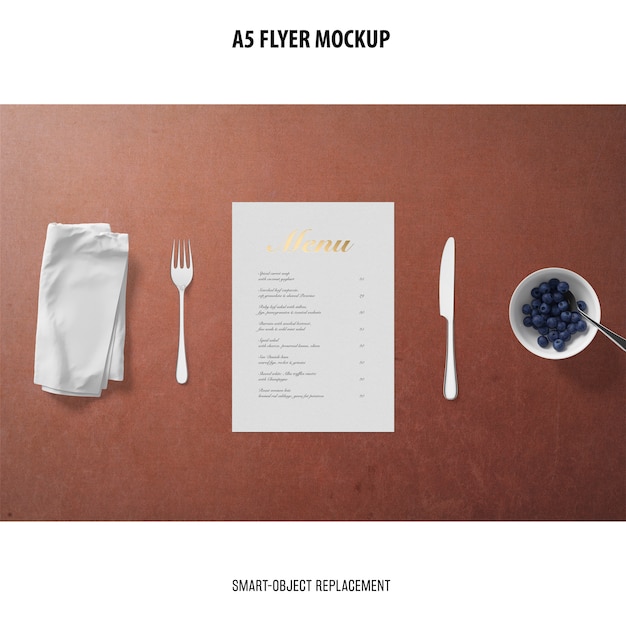 Download Flyer mockup in a desktop PSD file | Free Download