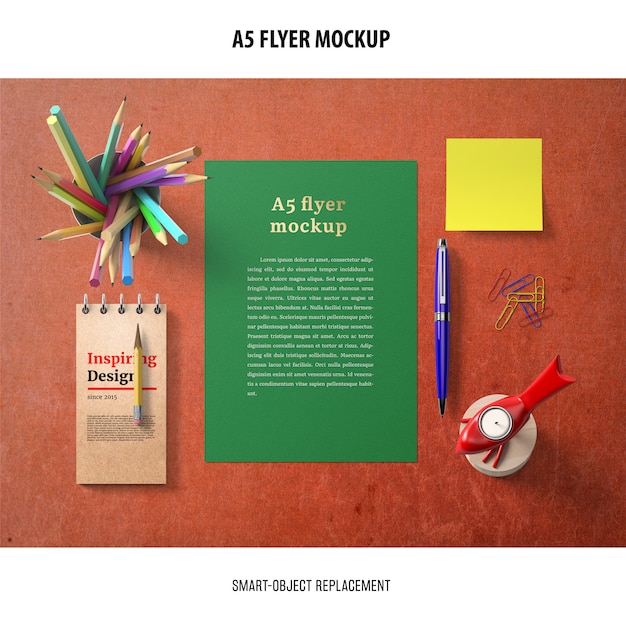 Download Flyer mockup in a desktop PSD file | Free Download