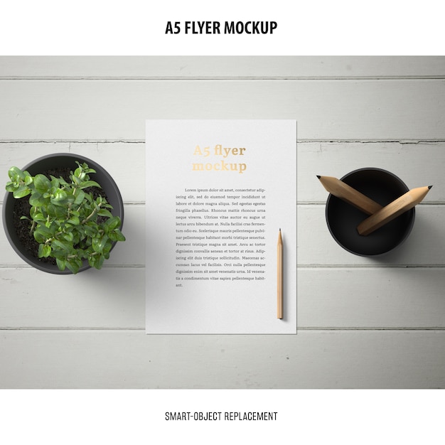Download Flyer mockup in a desktop PSD file | Free Download