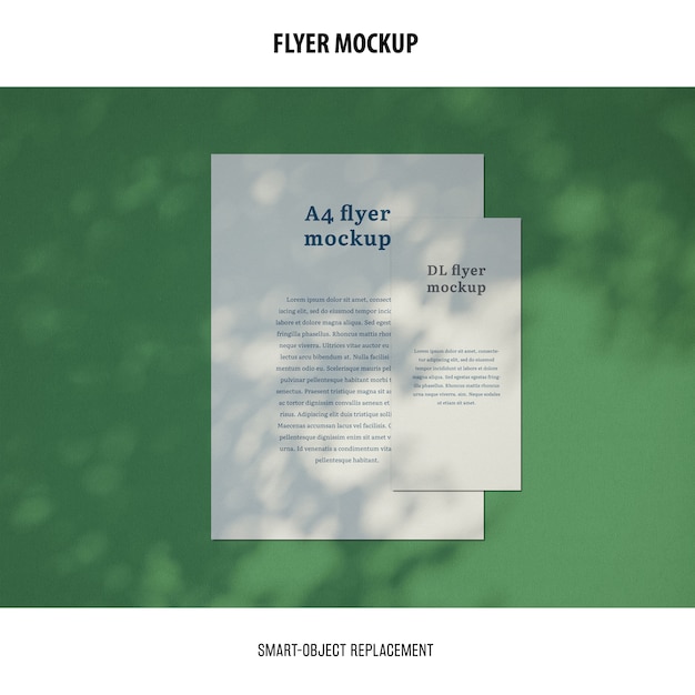 Flyer mockup | Free PSD File