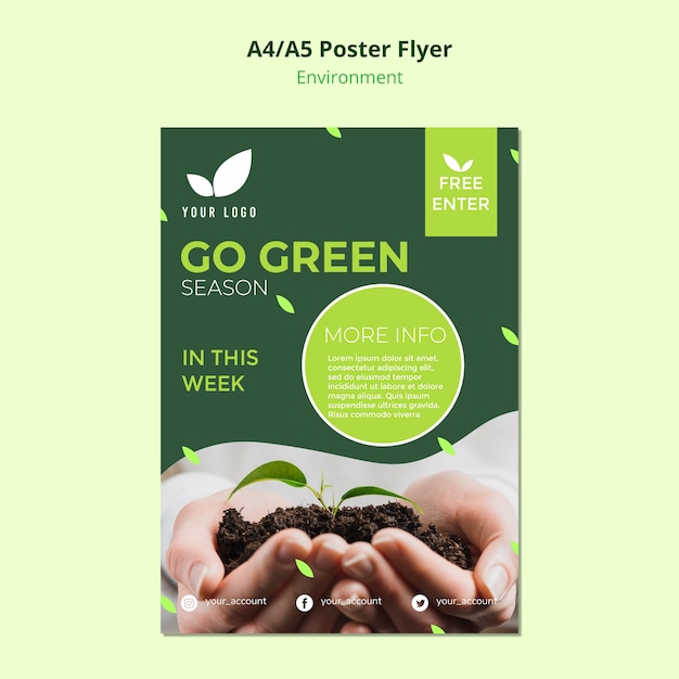 go-green-flyer-templates-free