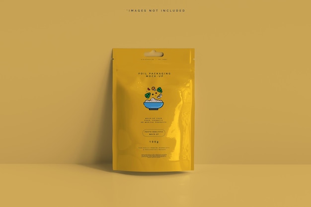 Free PSD | Foil packaging mockup