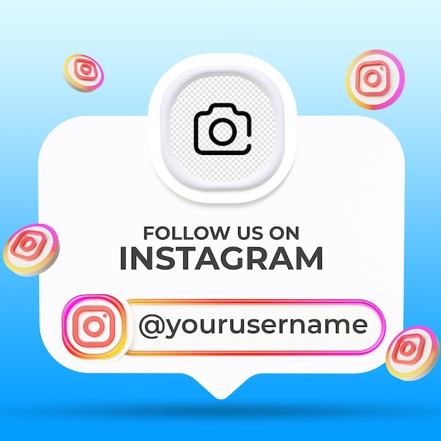 Premium Psd Follow Us On Instagram Social Media Lower Third Banners Template