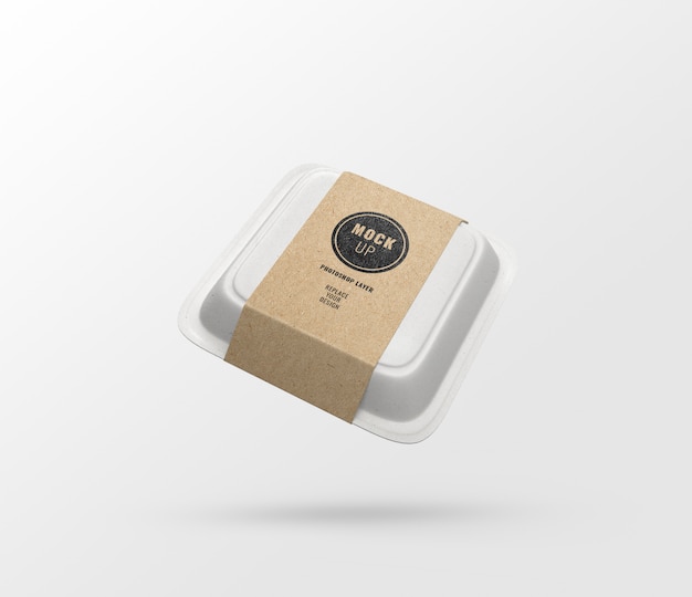 Download Food box advertising mockup 3d rendering | Premium PSD File