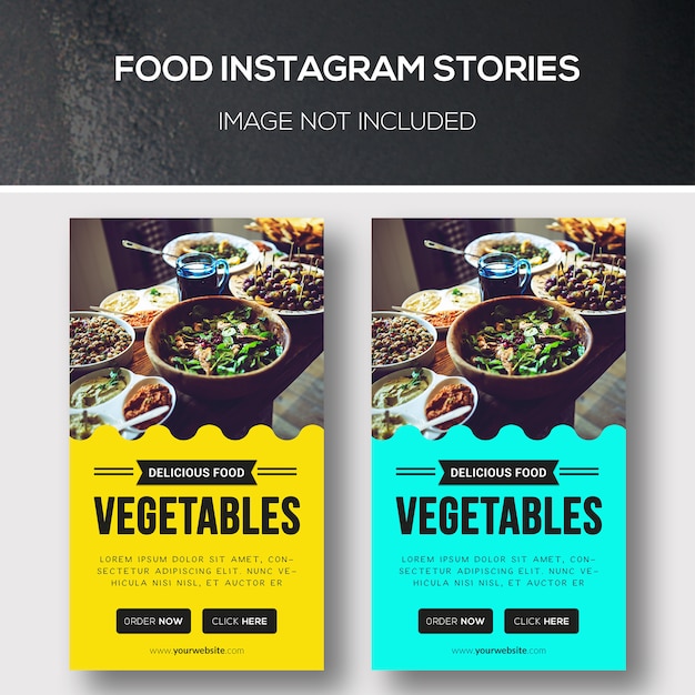 Food instagram stories | Premium PSD File