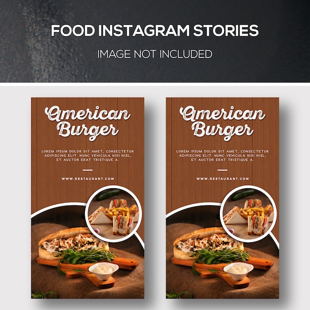 Premium PSD | Food instagram stories