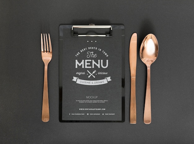 Download Food menu concept mock-up | Free PSD File PSD Mockup Templates