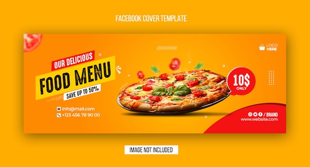 Premium PSD | Food menu and restaurant facebook cover and web banner ...