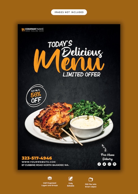 Premium Psd Food Menu And Restaurant Flyer Template