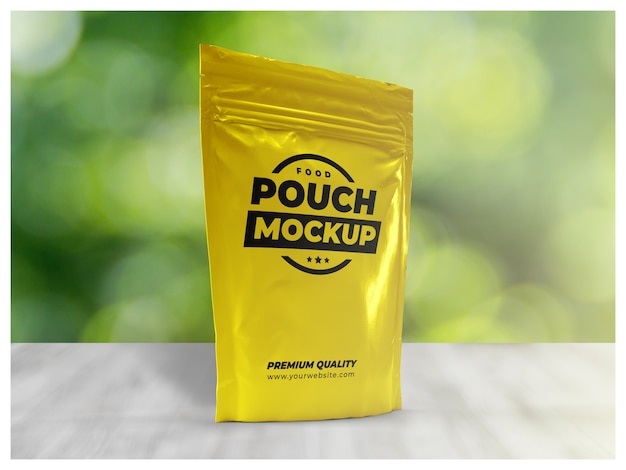 Food Pouch Packaging Mock Up Premium Psd File