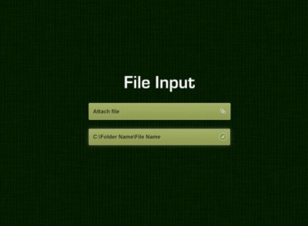 Input file text. Input file CSS. UI file input.