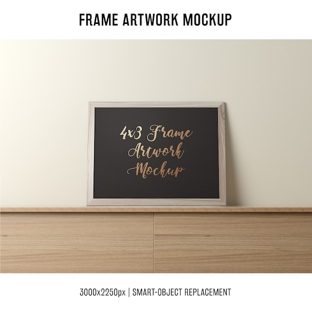 Frame artwork mockup PSD Template