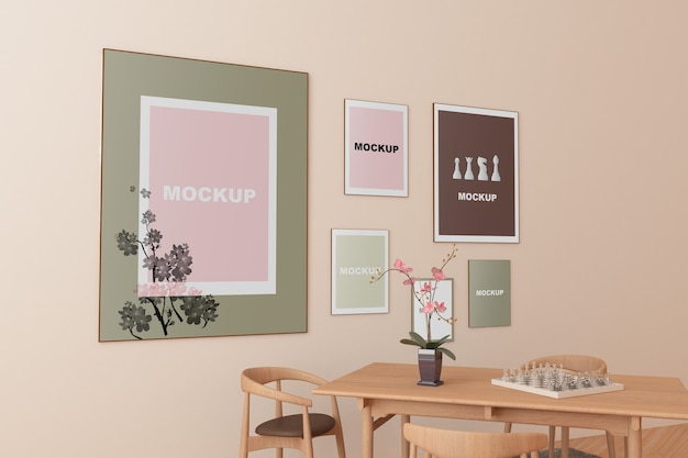 Download Frame mockup in living room PSD file | Free Download