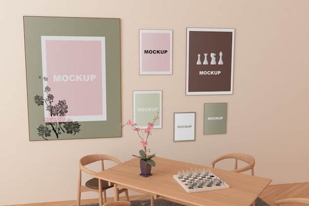 Download Frame mockup in living room PSD file | Free Download