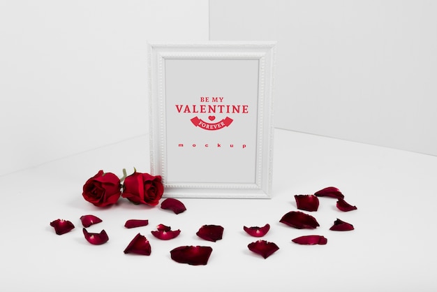 Download Frame mockup with valentine concept PSD file | Free Download