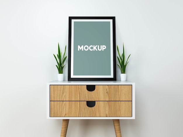 Download Frame on buck mock up design PSD file | Free Download