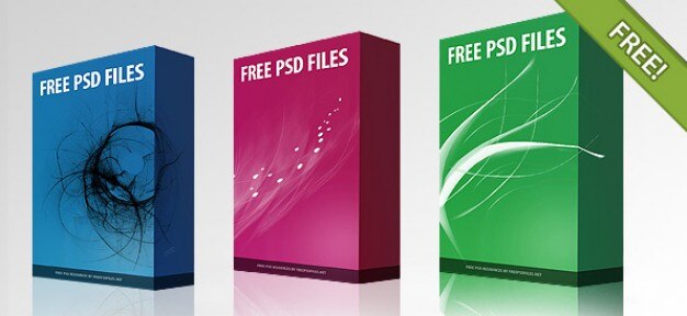 Download Free PSD Software Box PSD file | Free Download