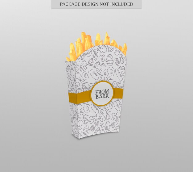 Download Premium PSD | French fries package mockup
